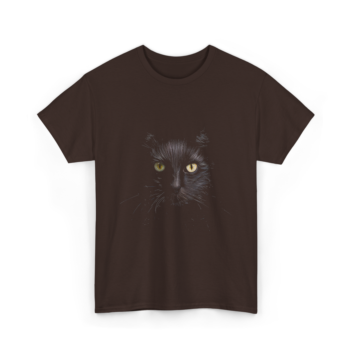 Black Cat Cat Lover T-Shirt - Dark Chocolate