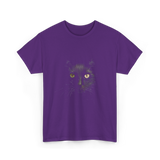 Black Cat Cat Lover T-Shirt - Purple