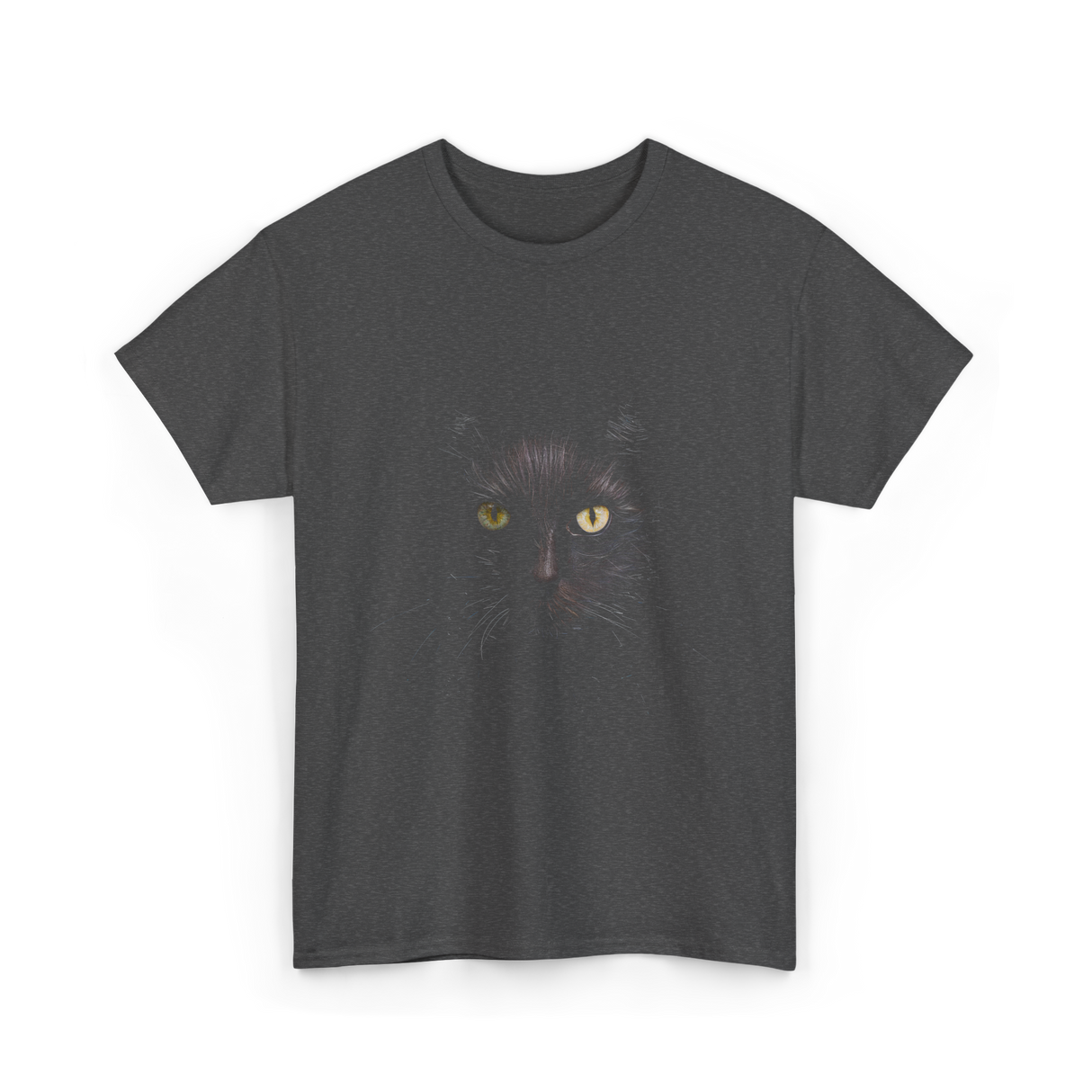 Black Cat Cat Lover T-Shirt - Dark Heather