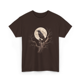 Black Crow Raven Bird Nature T-Shirt - Dark Chocolate