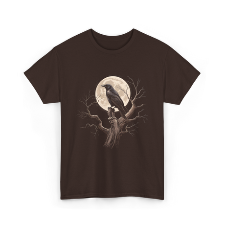 Black Crow Raven Bird Nature T-Shirt - Dark Chocolate