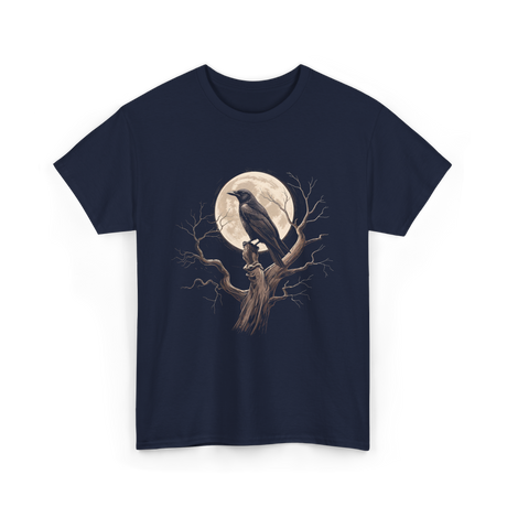 Black Crow Raven Bird Nature T-Shirt - Navy