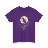 Black Crow Raven Bird Nature T-Shirt - Purple