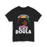 Black Doula Juneteenth African American T-Shirt - Black