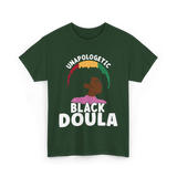 Black Doula Juneteenth African American T-Shirt - Forest Green