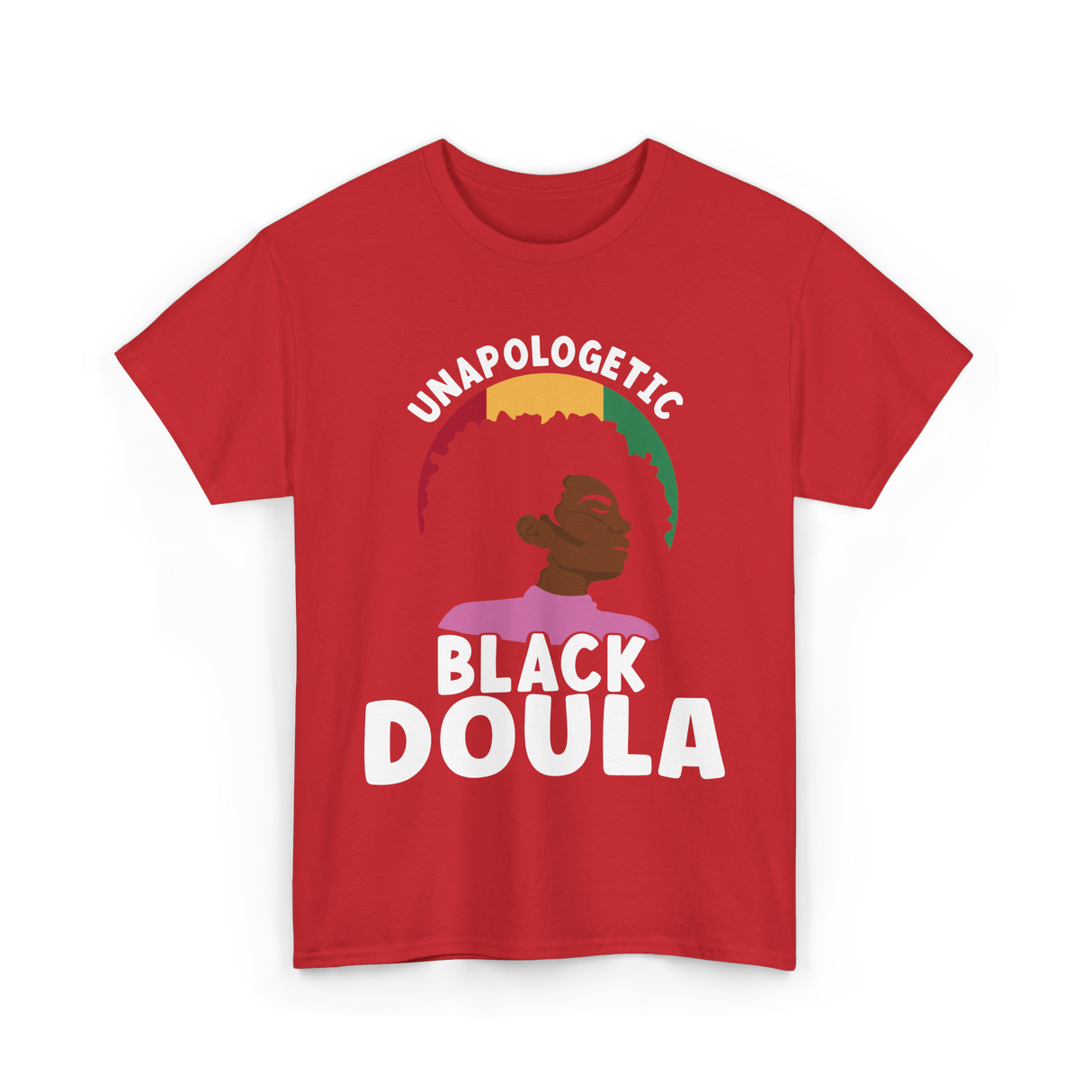 Black Doula Juneteenth African American T-Shirt - Red