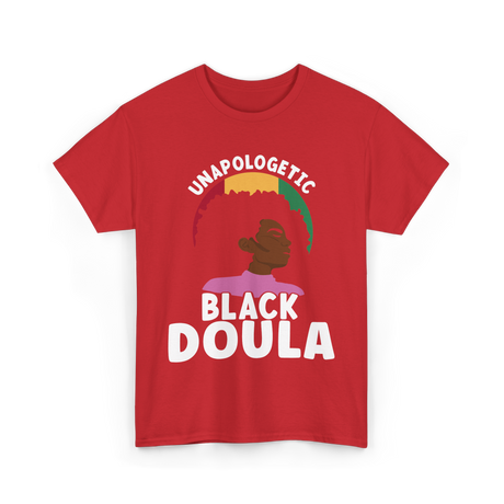 Black Doula Juneteenth African American T-Shirt - Red