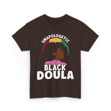 Black Doula Juneteenth African American T-Shirt - Dark Chocolate