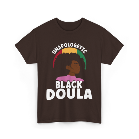 Black Doula Juneteenth African American T-Shirt - Dark Chocolate