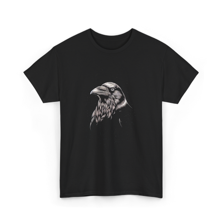 Black Raven Artwork Raven T-Shirt - Black