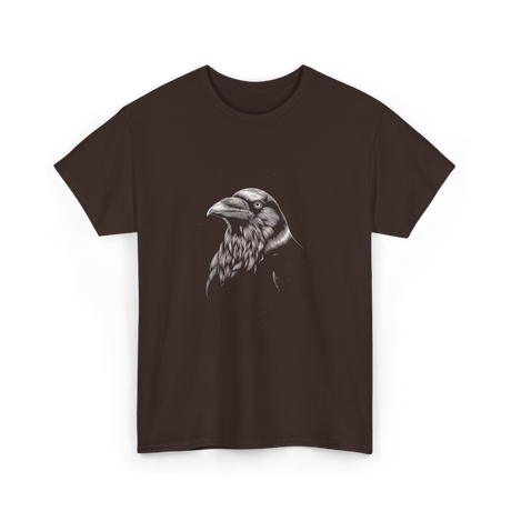 Black Raven Artwork Raven T-Shirt - Dark Chocolate