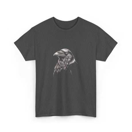 Black Raven Artwork Raven T-Shirt - Dark Heather