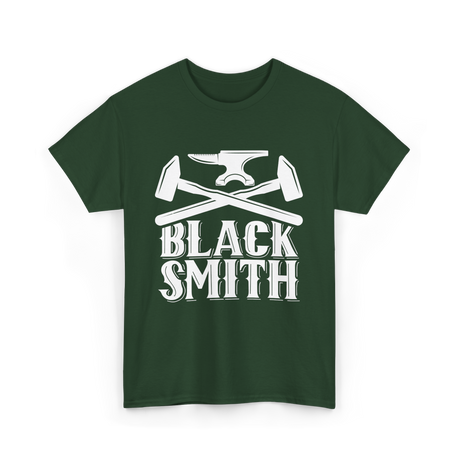 Black Smith Blacksmithing Hobby T-Shirt - Forest Green