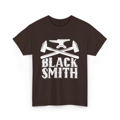 Black Smith Blacksmithing Hobby T-Shirt - Dark Chocolate