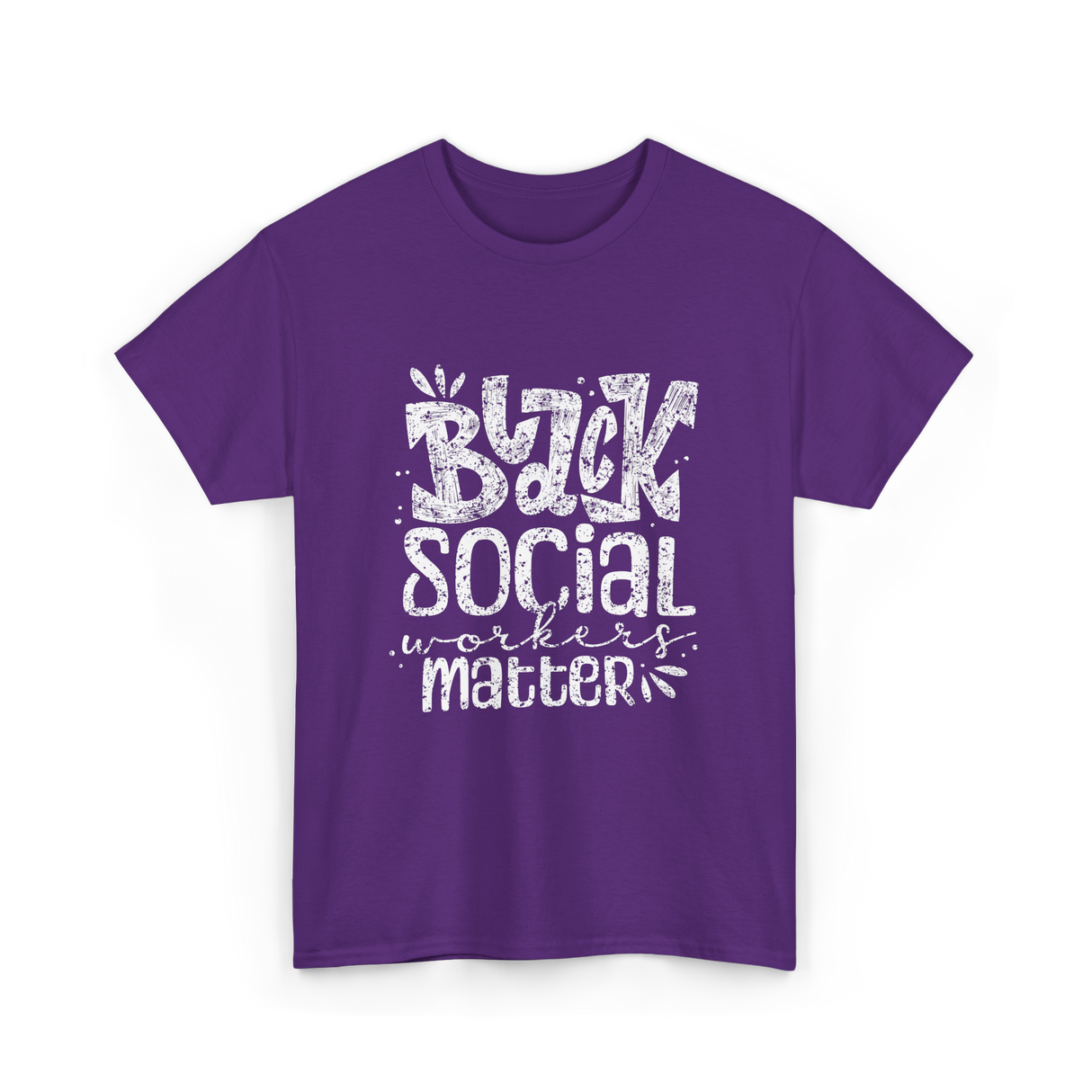 Black Social Workers Matter Social Work T-Shirt - Purple