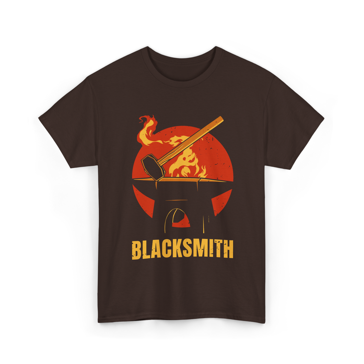 Blacksmith Blacksmithing Blacksmithing Art T-Shirt - Dark Chocolate