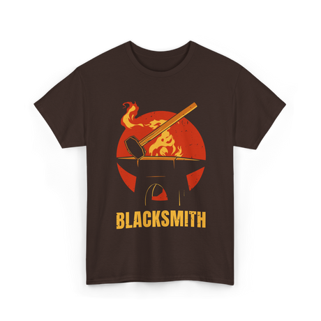 Blacksmith Blacksmithing Blacksmithing Art T-Shirt - Dark Chocolate