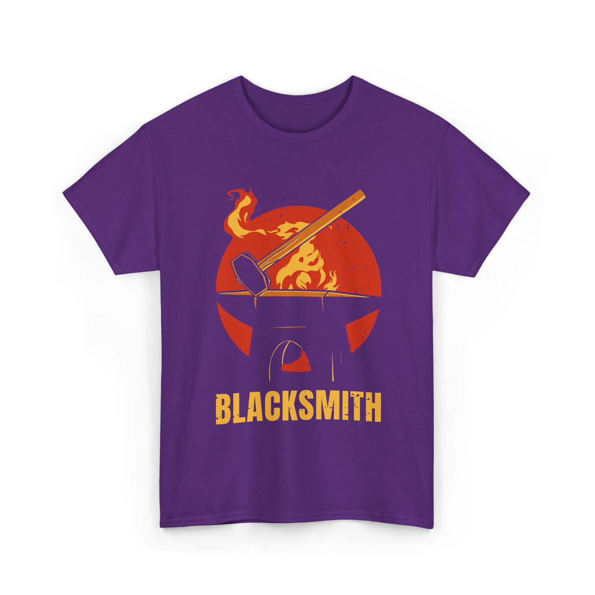 Blacksmith Blacksmithing Blacksmithing Art T-Shirt - Purple