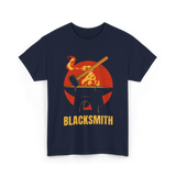 Blacksmith Blacksmithing Blacksmithing Art T-Shirt - Navy