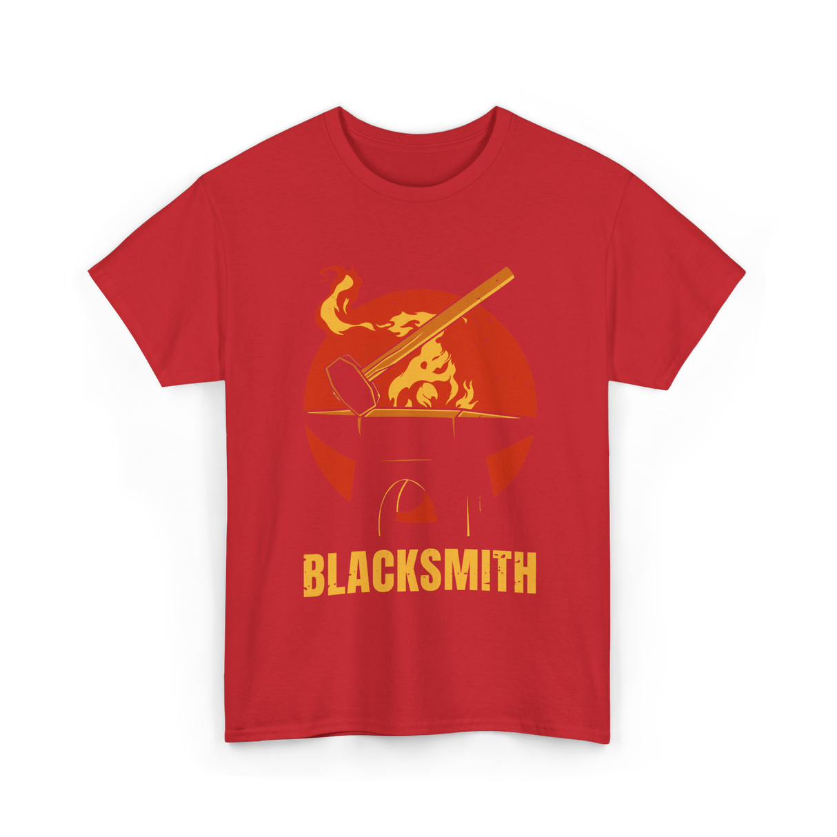 Blacksmith Blacksmithing Blacksmithing Art T-Shirt - Red