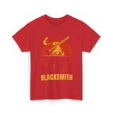 Blacksmith Blacksmithing Blacksmithing Art T-Shirt - Red