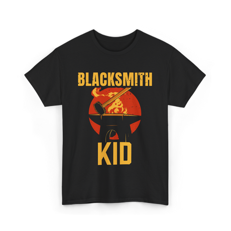 Blacksmith Kid Blacksmithing T-Shirt - Black