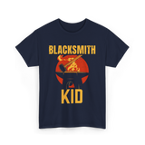 Blacksmith Kid Blacksmithing T-Shirt - Navy