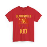 Blacksmith Kid Blacksmithing T-Shirt - Red