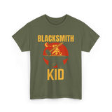 Blacksmith Kid Blacksmithing T-Shirt - Military Green