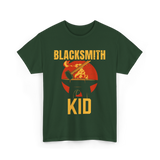 Blacksmith Kid Blacksmithing T-Shirt - Forest Green