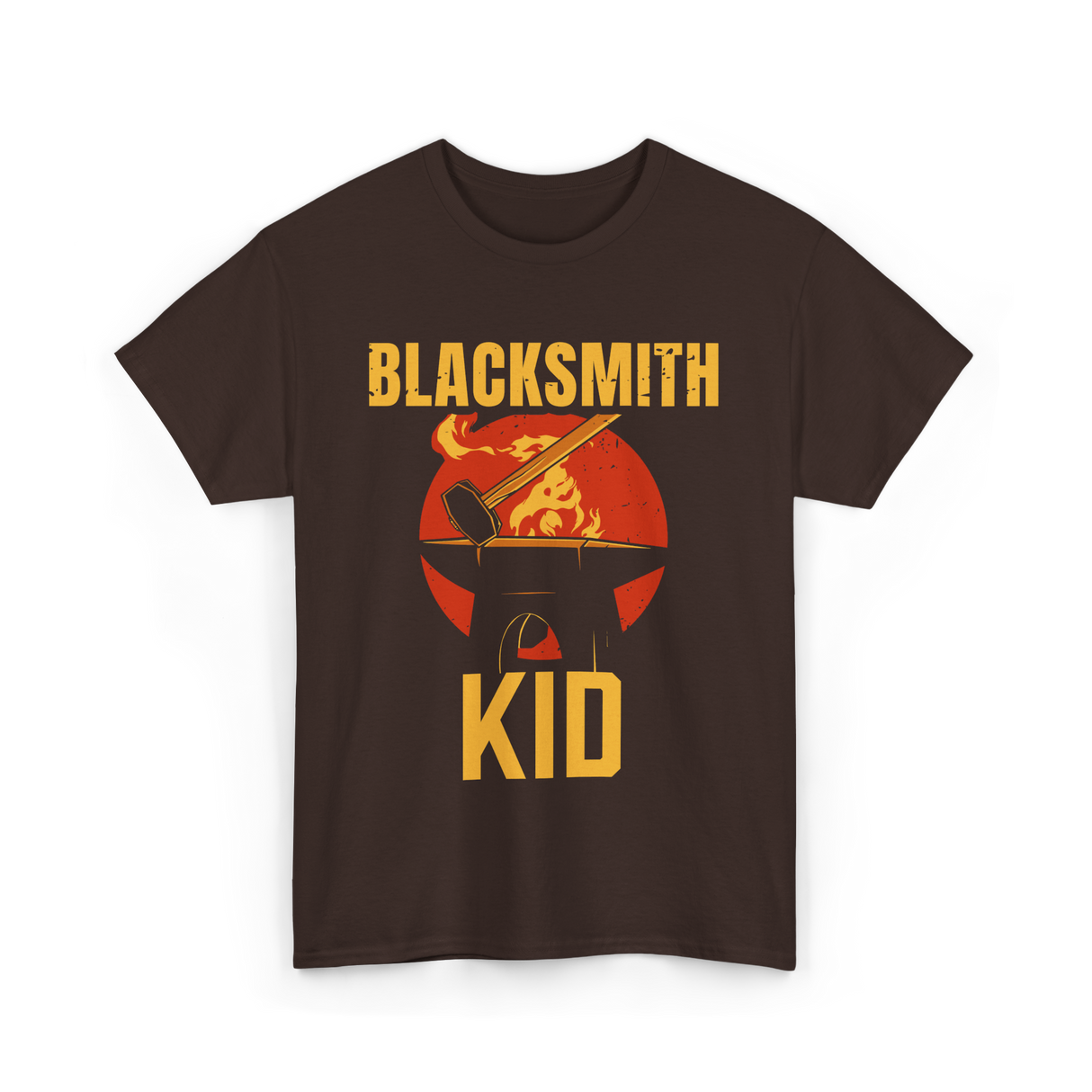 Blacksmith Kid Blacksmithing T-Shirt - Dark Chocolate