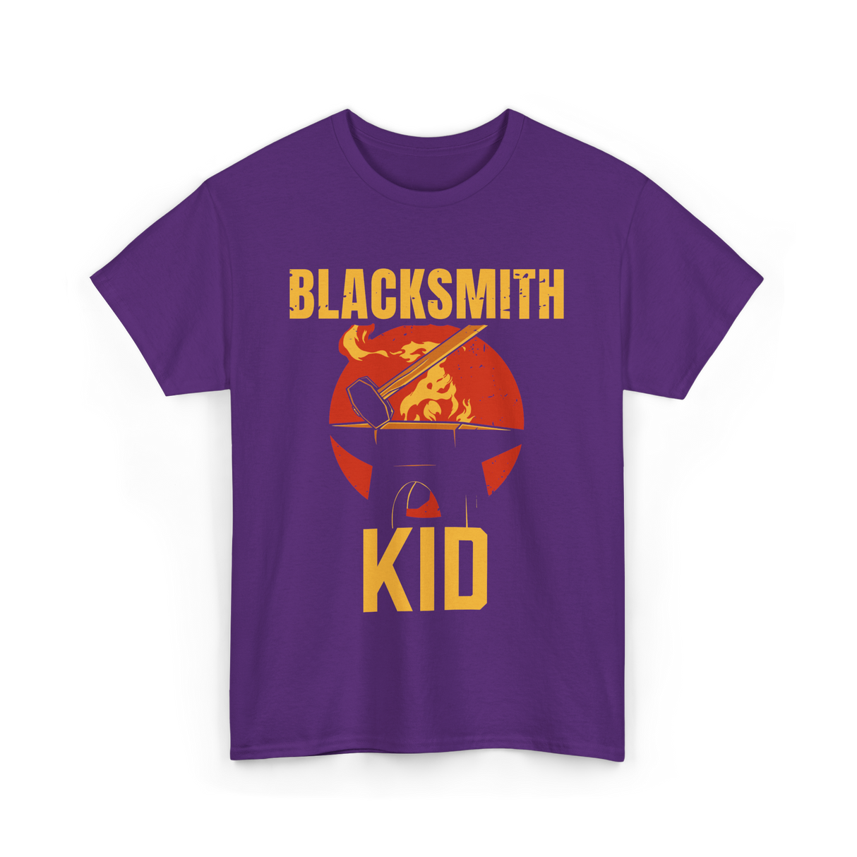 Blacksmith Kid Blacksmithing T-Shirt - Purple