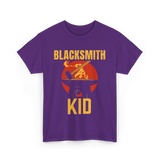 Blacksmith Kid Blacksmithing T-Shirt - Purple