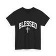 Blessed Cross Faith Christian T-Shirt - Black