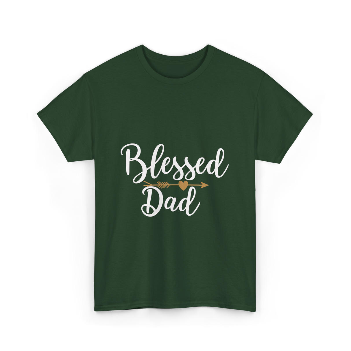 Blessed Dad T-Shirt - Forest Green