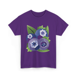 Blueberry Fruit Blueberries Berry T-Shirt - Purple