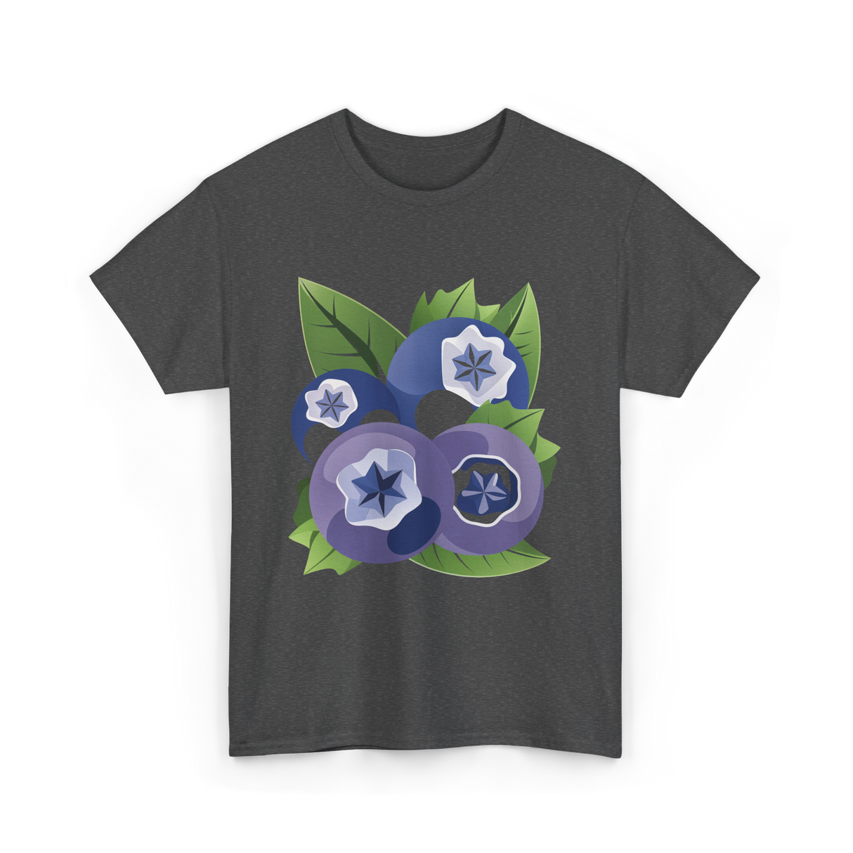 Blueberry Fruit Blueberries Berry T-Shirt - Dark Heather