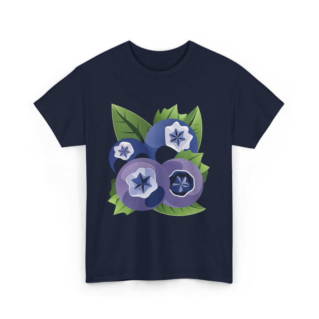 Blueberry Fruit Blueberries Berry T-Shirt - Navy