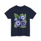 Blueberry Fruit Blueberries Berry T-Shirt - Navy