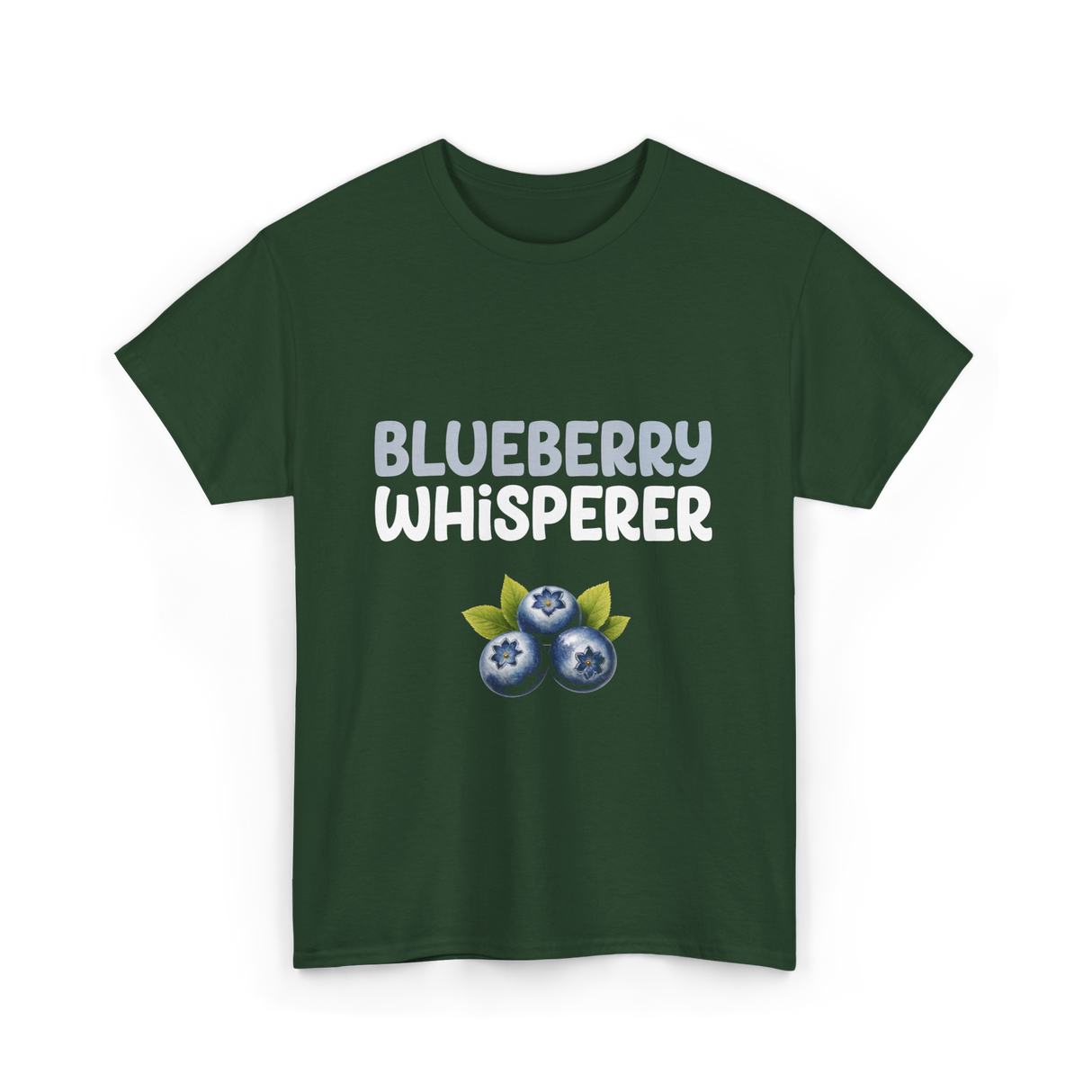 Blueberry Whisperer Blueberry T-Shirt - Forest Green