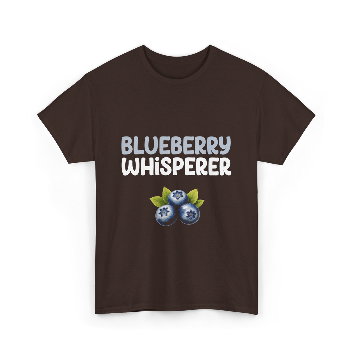 Blueberry Whisperer Blueberry T-Shirt - Dark Chocolate