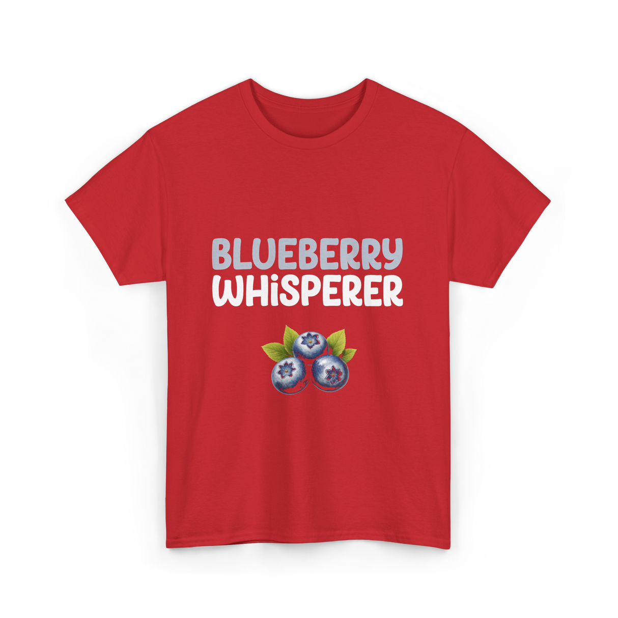 Blueberry Whisperer Blueberry T-Shirt - Red