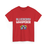 Blueberry Whisperer Blueberry T-Shirt - Red