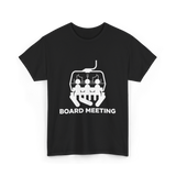Board Meeting Snowboarding Skiing T-Shirt - Black