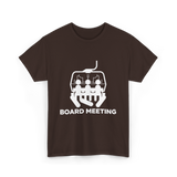 Board Meeting Snowboarding Skiing T-Shirt - Dark Chocolate