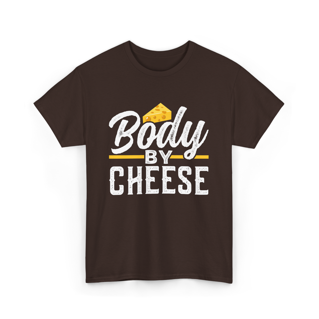 Body By Cheese Cheese Lover T-Shirt - Dark Chocolate