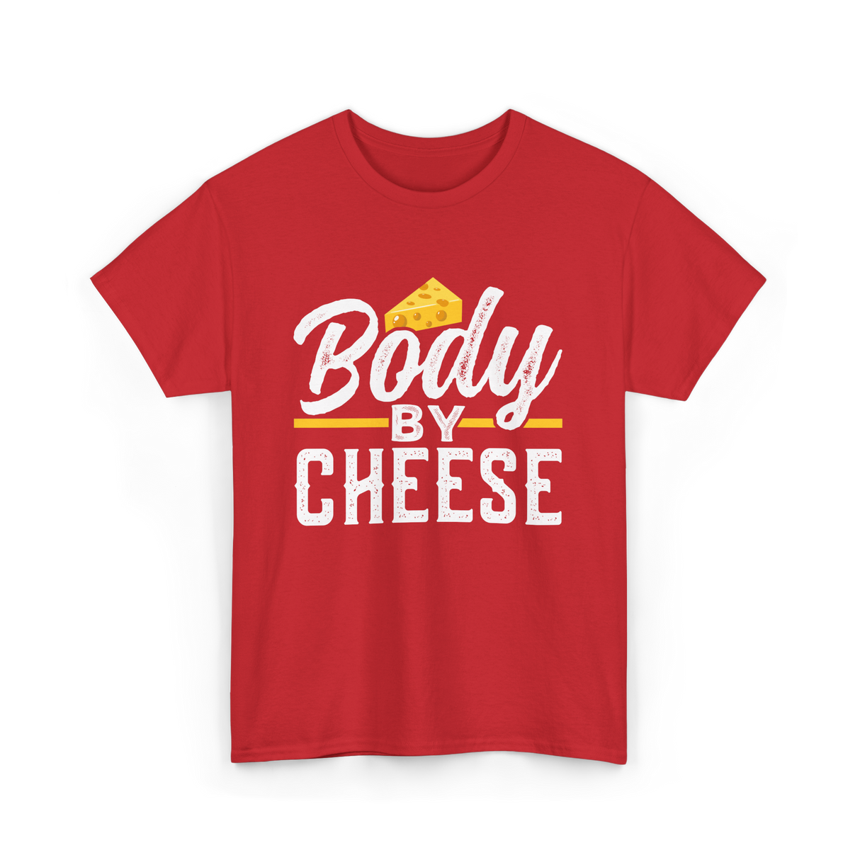 Body By Cheese Cheese Lover T-Shirt - Red