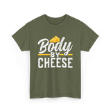 Body By Cheese Cheese Lover T-Shirt - Military Green