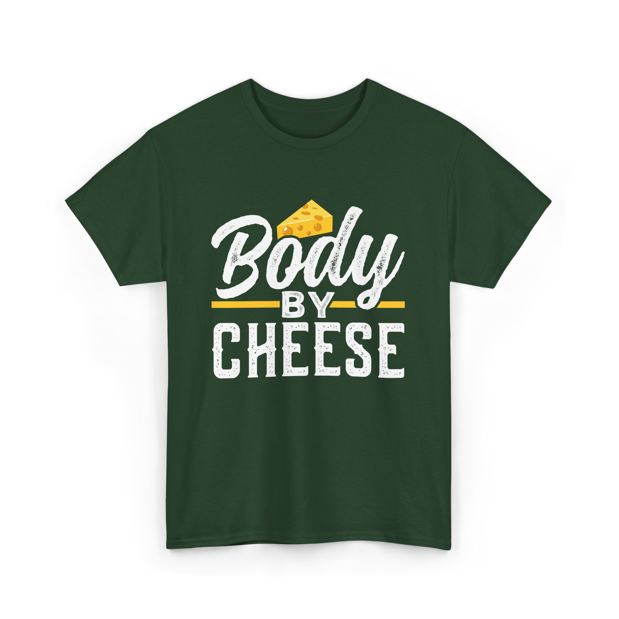 Body By Cheese Cheese Lover T-Shirt - Forest Green