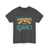 Boise Idaho Mountains Vintage T-Shirt - Dark Heather